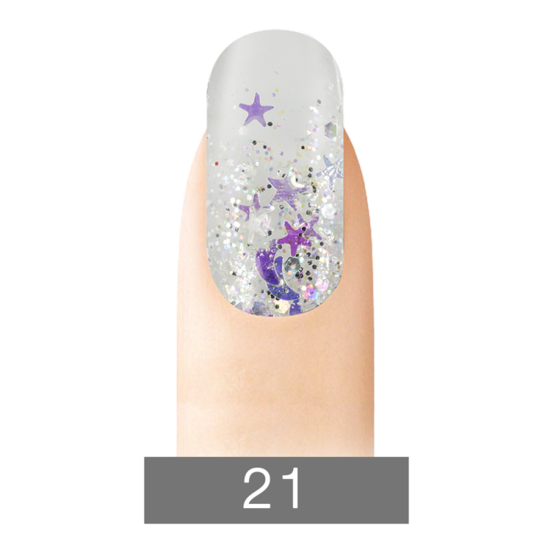 Cre8tion Nail Art Glitter, 021, 0.5oz KK1031 